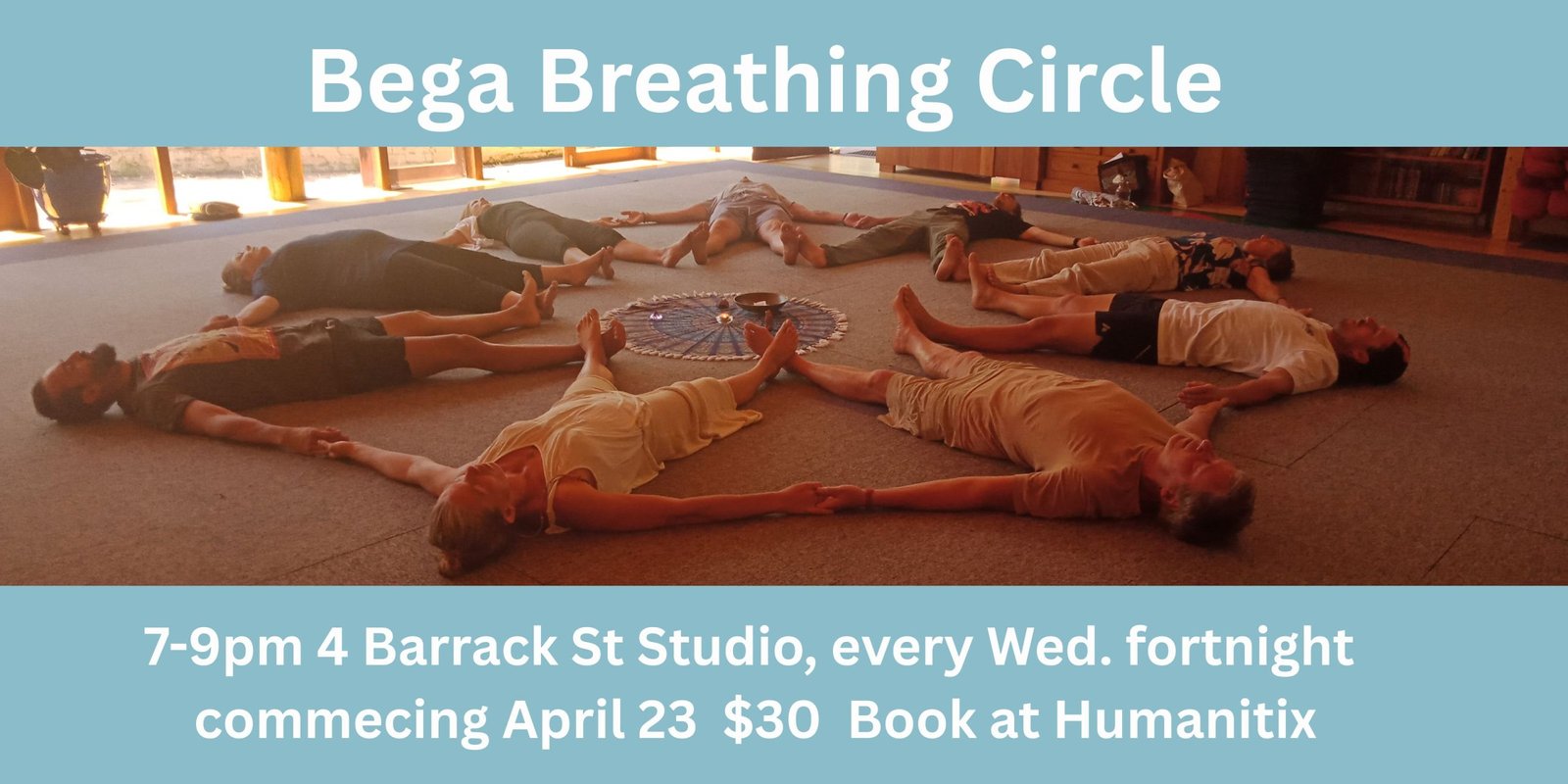 Banner Flyer for Group Breathe Bega